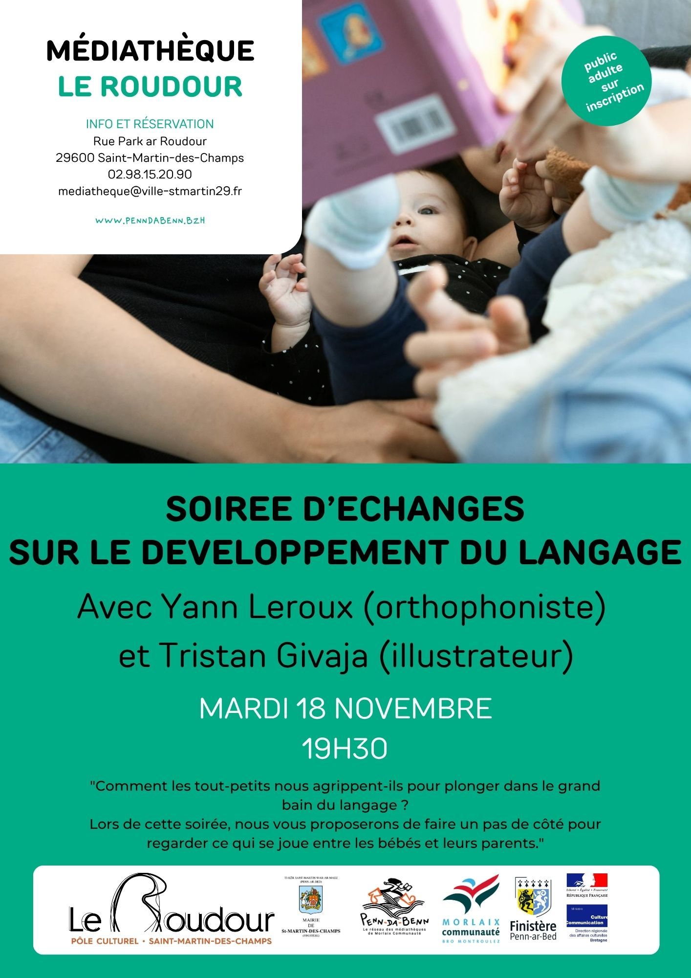 affiche soirée langage